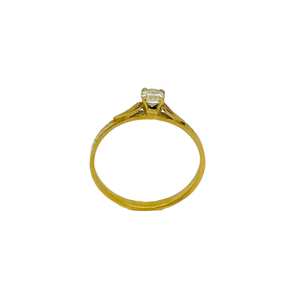 Bague en Or Jaune 18 carats - Taille 50