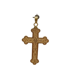 Pendentif Croix en Or Jaune 18k