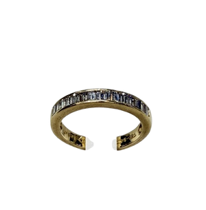 Bague en Or Jaune et Diamants Baguette 0.50 Carats
