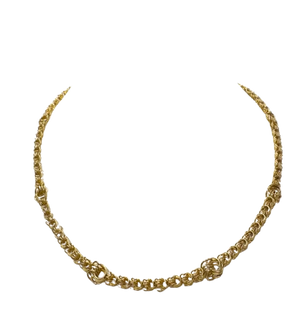 Collier Chaine Or Jaune Fantaisie 14K 55cm