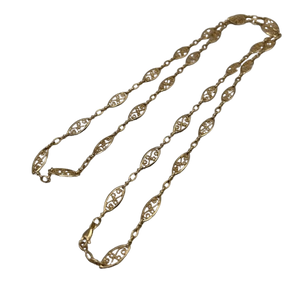 Collier Sautoir Or Jaune Filigrane