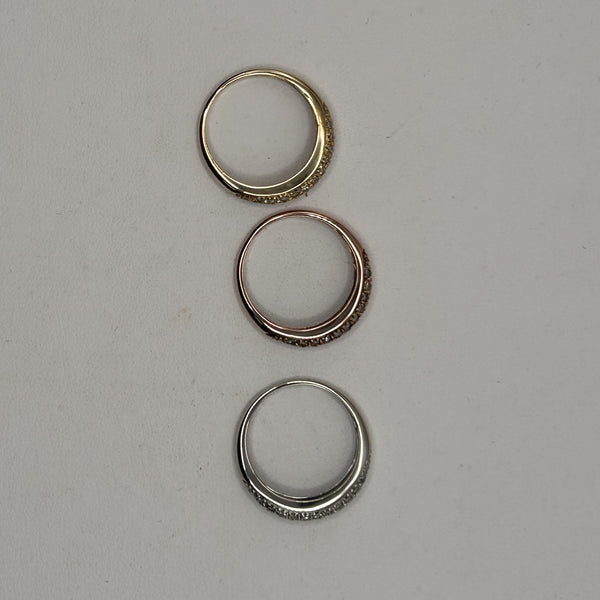 Trio de bagues 3 ors avec diamants