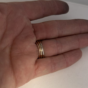 Trio de bagues 3 ors avec diamants