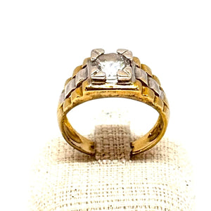 Solitaire en Or 750 avec Oxyde de Zirconium