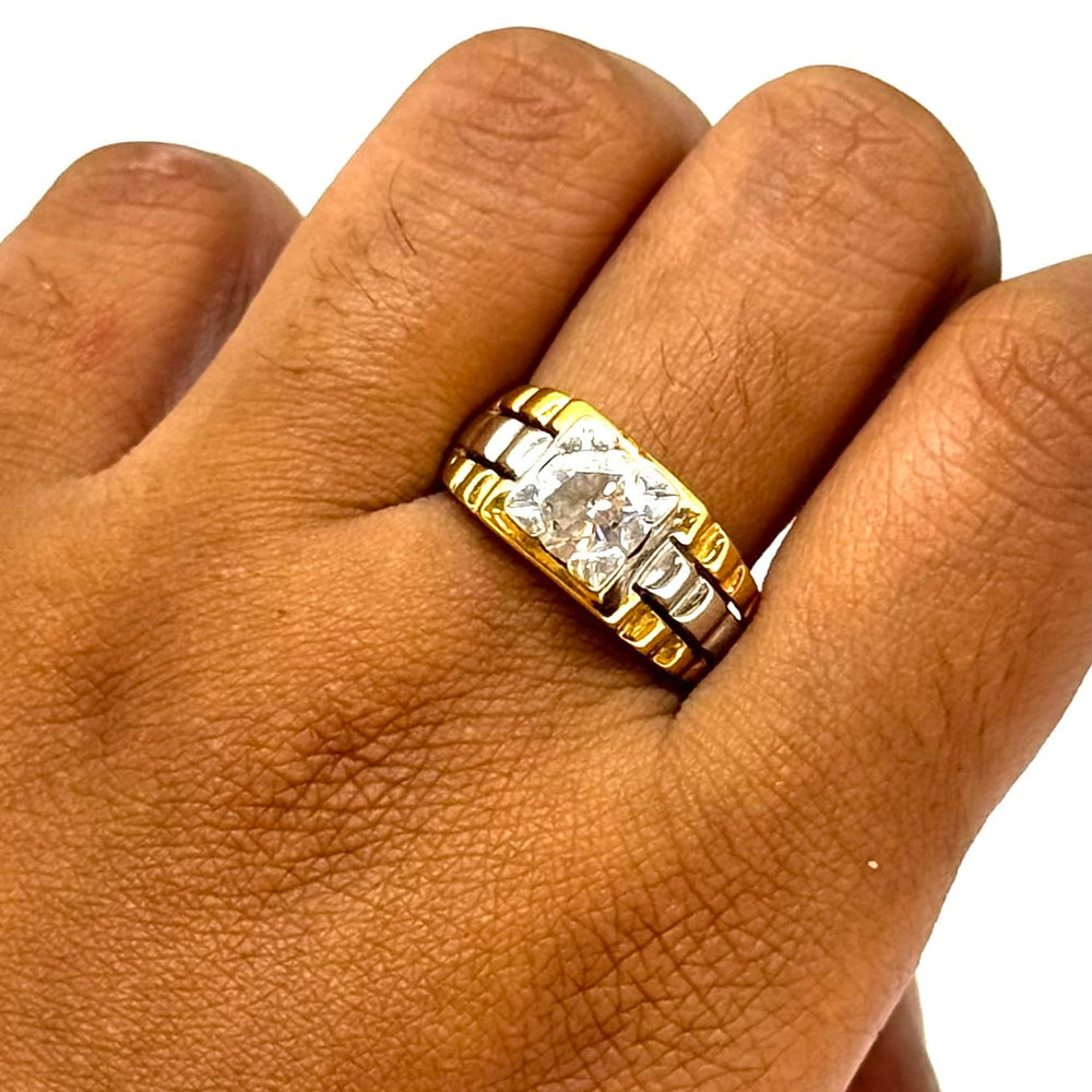 Solitaire en Or 750 avec Oxyde de Zirconium
