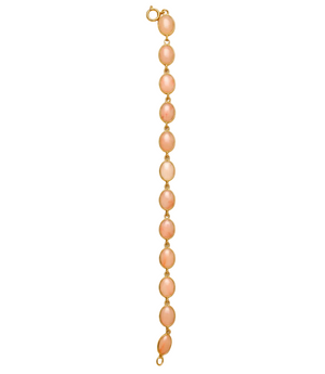 Bracelet Gourmette en Or Jaune avec Cabochons 18k