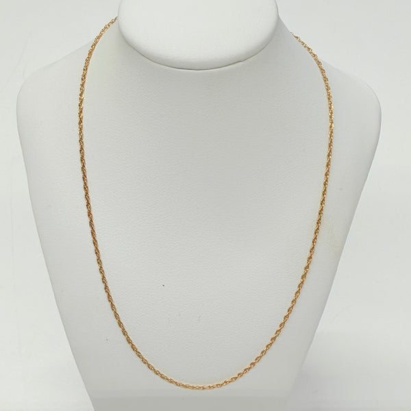 Collier Chaîne Torsadé Or Jaune 18k