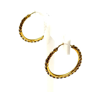 Boucles d'oreilles créoles demi créoles or jaune