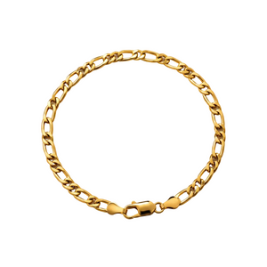 Bracelet Gourmette Figaro Or Jaune 18 carats