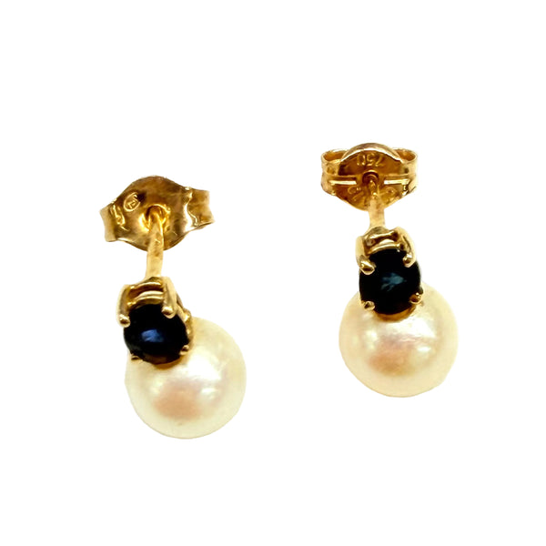 Boucles d'oreilles clou en or jaune 18K