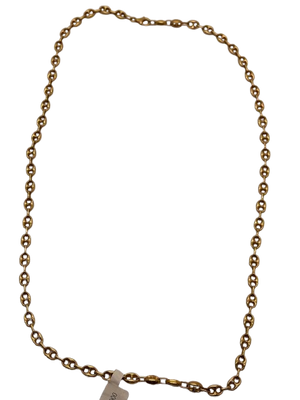 Collier Sautoir Grain de Café en Or Jaune 18K 28.60 Grs