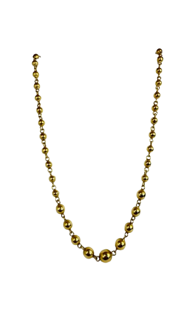 Collier Princesse en Or Jaune 18K Lg44