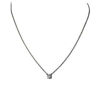 Collier Princesse en Or Jaune 18K avec Diamant 0.25 Carat