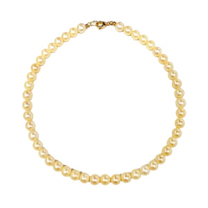 Collier perles d'eau douce en or jaune 18k -  28.43 G