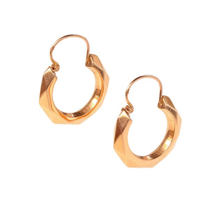 Boucles d'oreilles créoles en or jaune 18k - 1.39 G