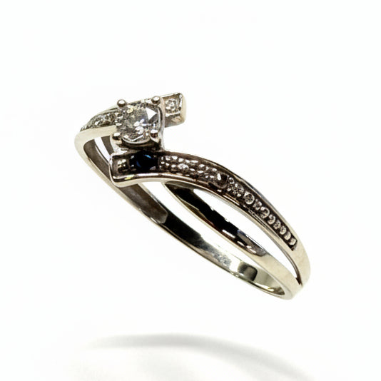 Bague en Or Blanc 18k - 1.29 G