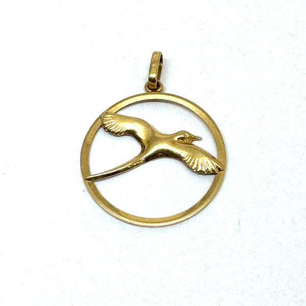 Pendentif Paille en Or Jaune 18K - 0.92G