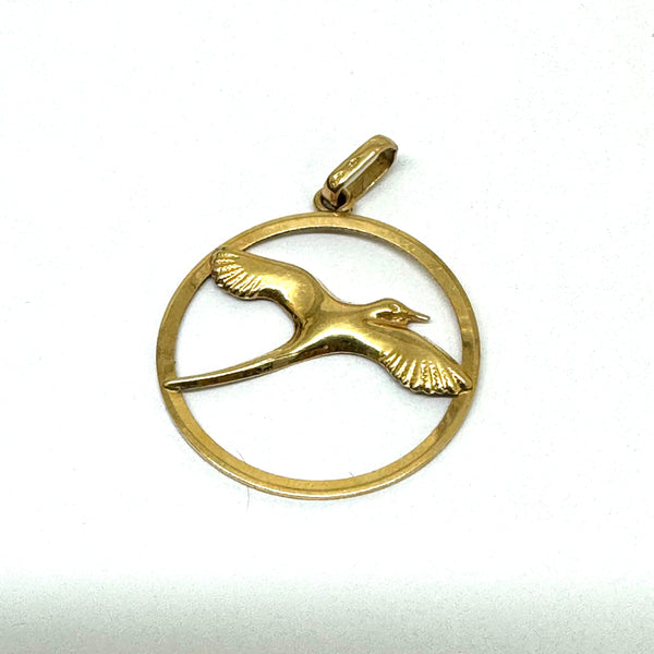 Pendentif Paille en Or Jaune 18K - 0.92G