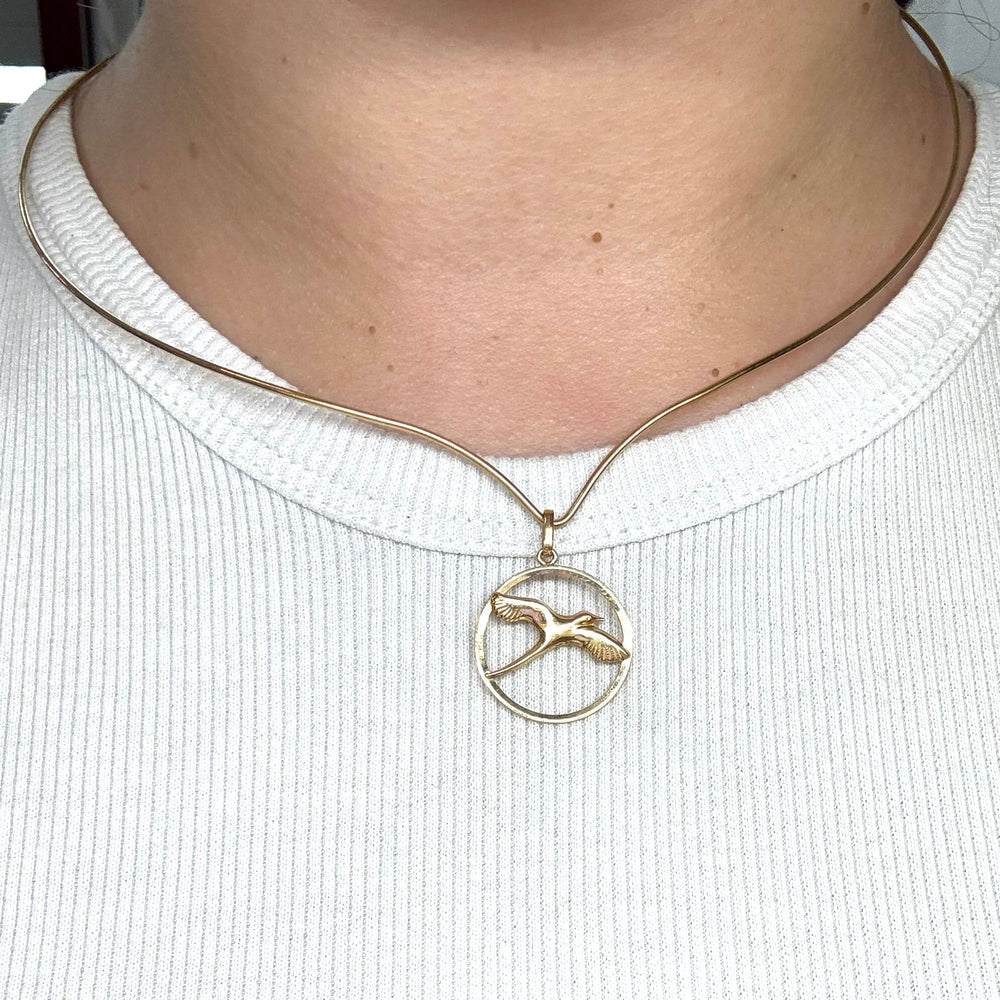 Pendentif Paille en Or Jaune 18K - 0.92G