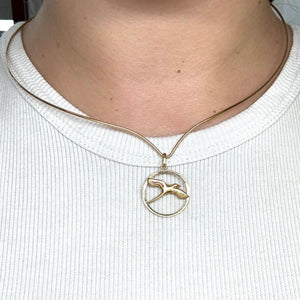 Pendentif Paille en Or Jaune 18K - 0.92G