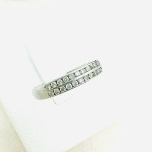Bague Demi Tour Or avec Diamants