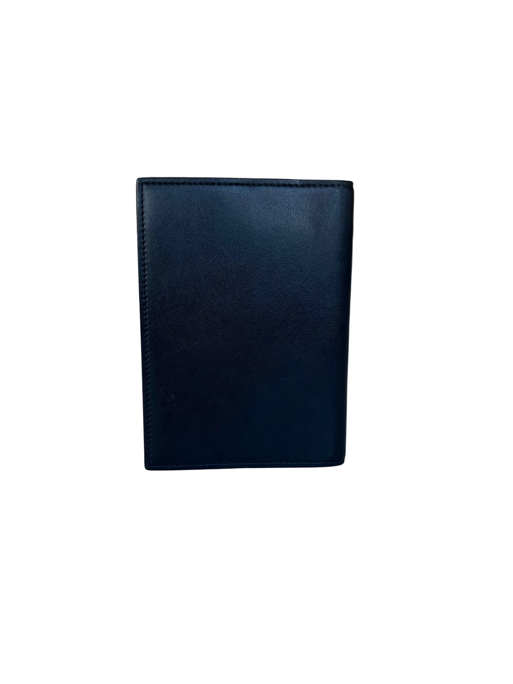 Porte-passeport Saint Laurent Love 1971 en cuir noir