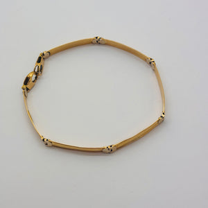 Bracelet gourmette en Or Jaune 18K 12.35 grs
