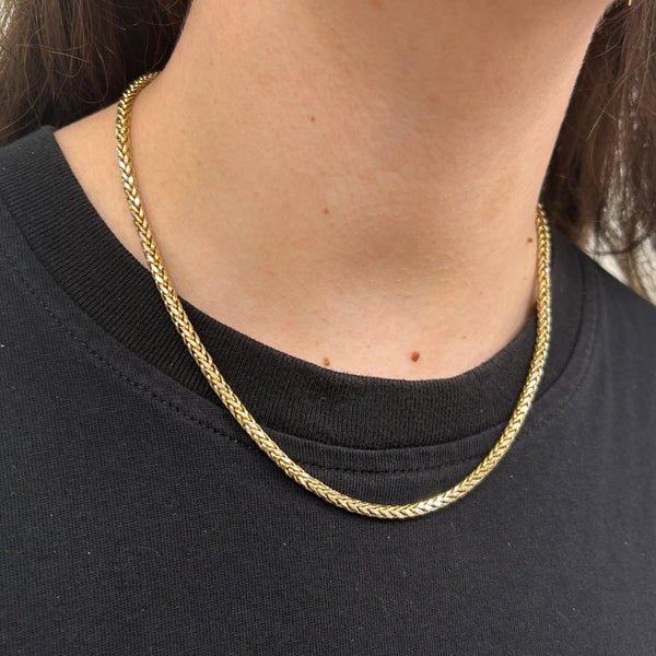 Collier Ras du Cou en Or Jaune 18K 12.12 Grs