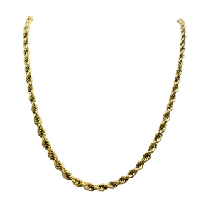Collier Maille Corde Or Jaune