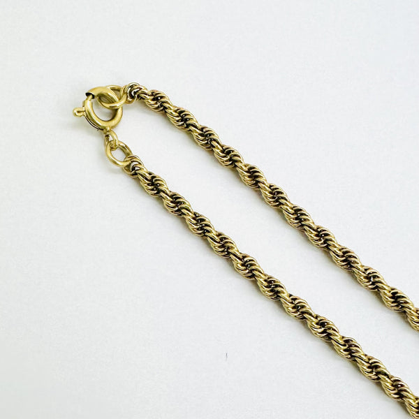 Collier Maille Corde Or Jaune