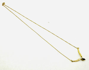 Collier Or Jaune et Saphir