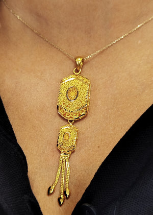 Pendentif en Or Jaune 22K