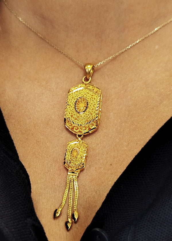 Pendentif en Or Jaune 22K