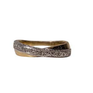 Bague 2 ors avec oxydes