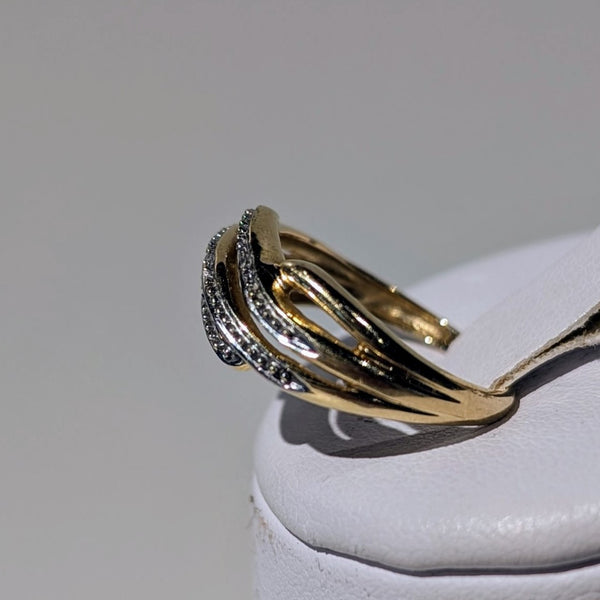 Bague 2 ors avec diamants