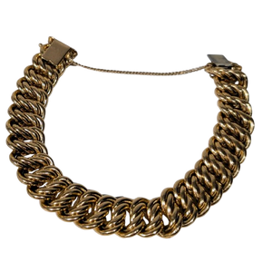 Bracelet Gourmette Or maille américaine