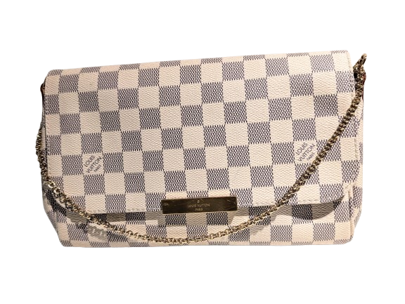 Sac à Main Louis Vuitton en Toile et Cuir Damier Beige
