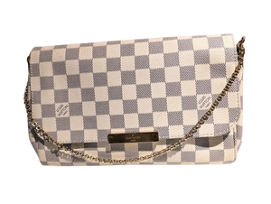 Sac à Main Louis Vuitton en Toile et Cuir Damier Beige