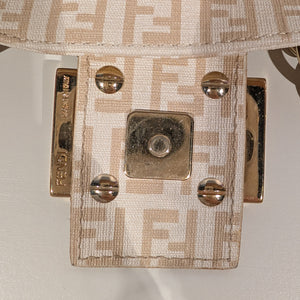 Sac Mamma Baguette Fendi Beige Monogramme