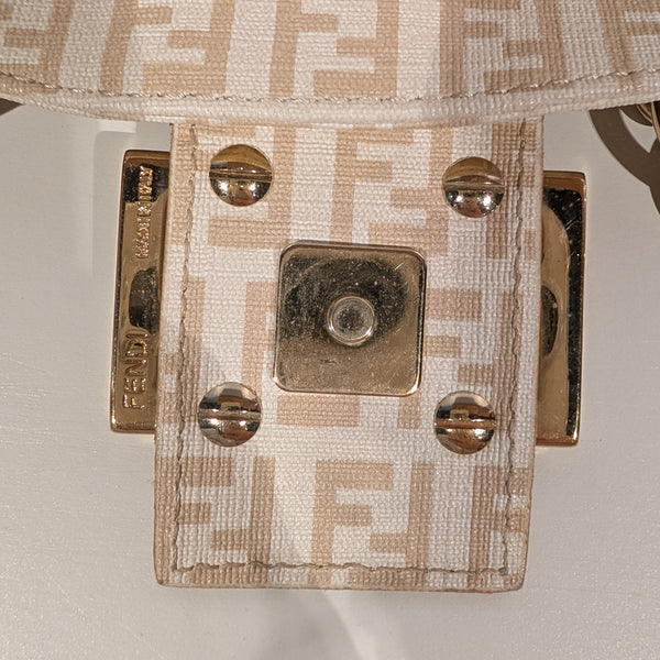 Sac Mamma Baguette Fendi Beige Monogramme