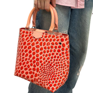 Sac Louis Vuitton Open Tote Jungle en Cuir Rose Vernis