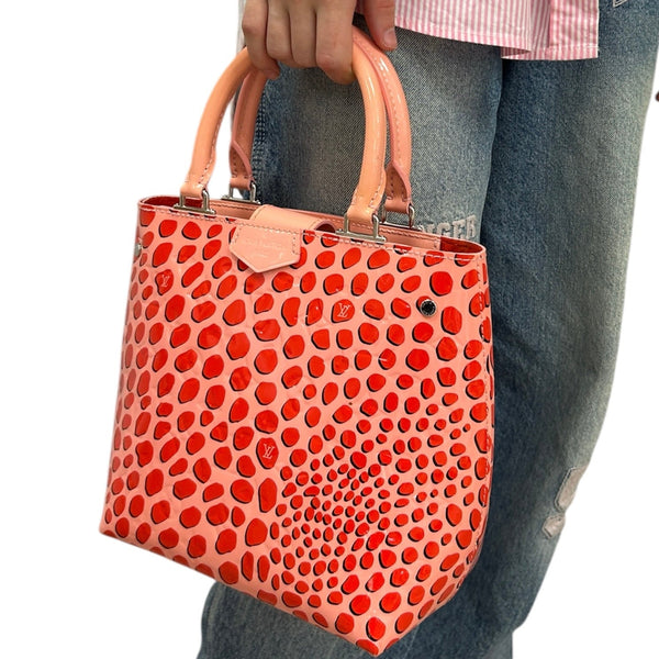Sac Louis Vuitton Open Tote Jungle en Cuir Rose Vernis