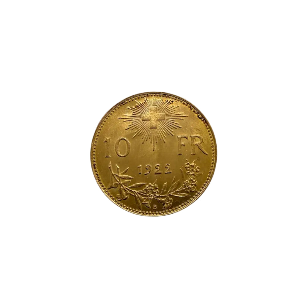 Pièce 10 francs en or jaune 20k - 3.22 G