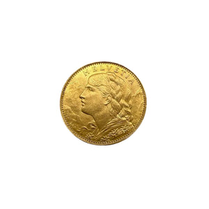 Pièce 10 francs en or jaune 20k - 3.22 G