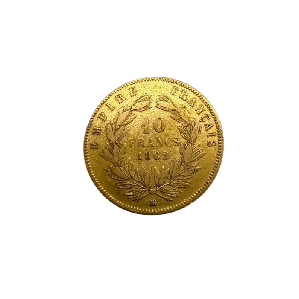 Pièce 10 Francs en Or Jaune Napoléon III 20k - 3.19 G