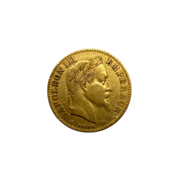 Pièce 10 Francs en Or Jaune Napoléon III 20k - 3.19 G