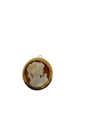 Pendentif camée en or jaune 18k - 10.01 G