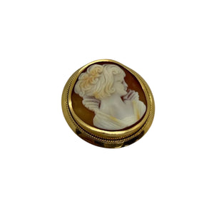 Pendentif camée en or jaune 18k - 10.01 G