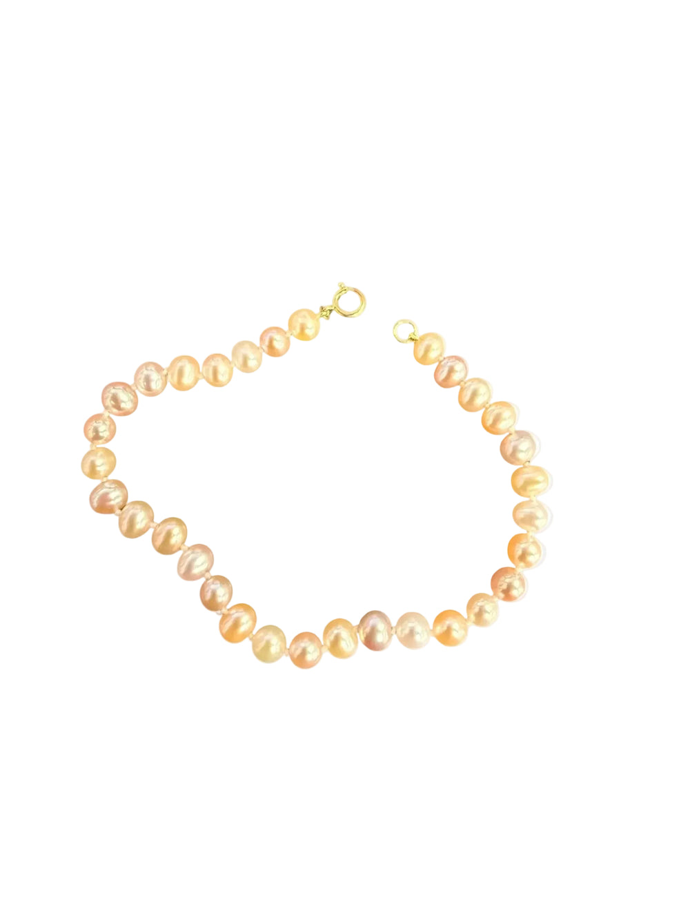 Bracelet perles en Or Jaune 18K - 7.46 Grs