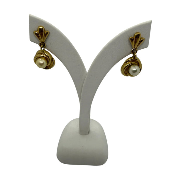 Boucles d'oreilles pendantes en or 18 carats